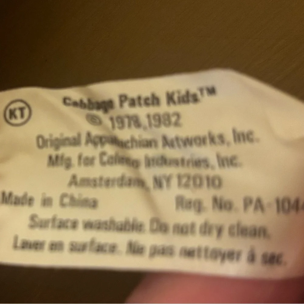 1978/1982 Charming cabbage patch Doll Boy with Blue Eyes